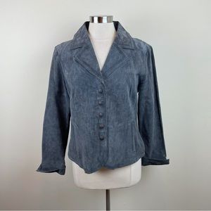 Live a Little Gray Leather Jacket